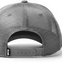 WEST AM Thin Blue Line Trucker Hat for Men 3D Embroidered Skull Patch, American Flag Snapback Cap, for Police Officers, Veterans & First Responders (Gray)