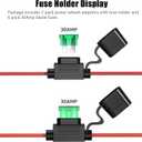 2 x 2 Pack Power Wheel Adapter for Milwaukee Battery Adapter 18V Power Wheels Battery Converter 12AWG Wire with Fuse Holder and 6PCS 30Amp Fuses for 18V Battery UIInosoo for DIY, RC Toys and Robotics