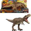 Mattel Jurassic World T. rex Dinosaur Toy with Sound & Movement, All-Out Attack Tyrannosaurus Rex Action Figure with Rampage Attack, Plus Digital Play