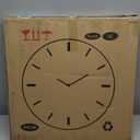 24 Inch Silent Coastal Wall Clock Battery Operated for Living Room Kitchen,Non-Ticking Large Blue Clock for Bedroom,Nautical Beach Wall Clock for Dining Room Bathroom Home School Office Kids Room (Vintage Ocean Blue)