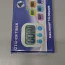 6 Pack Multi-Function Electronic Timer - Magnetic Digital Timers Big LCD Display The Loud/Silent Switch Countdown Timer Extensively Use in Break Time, Cooking,Gym, Meeting, Classroom
