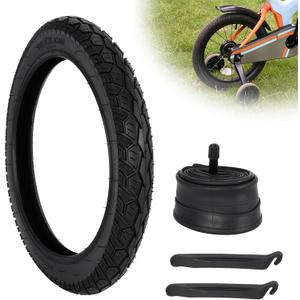 JIAYAN 2 Pack 16 x 2.125 Kids Bike Tire and 16 x 1.75/2.125 Inner Tube,16'' Bicycle Tire Compatible with RoyalBaby, Joystar, Dynacraft Children's Bicycle Tires