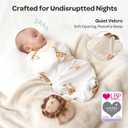 Momcozy Swaddles for Newborns, Quiet Fastener Swaddle Suitable for Infant 0-3 Months, New-Parent-Friendly Sleep Sack, Reduce Startle Reflex, Newborn Boys Girls Registry Essentials, 2-Pack, Bravery