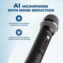 Bluetooth Microphone Wireless Voice Amplifier, Professional Intelligent Noise Cancelling Handheld/Desktop Mic Speaker, 15W Wireless Mic with 3 Sound Effects for Teaching Singing Speaking Karaoke H9