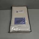 100% Blackout Shield Linen Blackout Curtains for Bedroom 84 Inches Long, Back Tab/Rod Pocket Living Room Drapes, Thermal Insulated Blackout Curtains 2 Panels Set, 50" W x 84" L, Cream