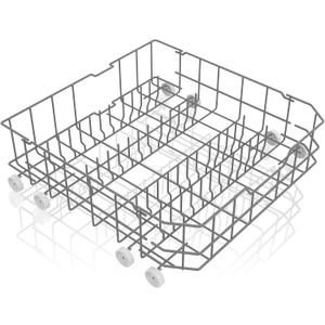 UPGRADED WD28X10384 Lower Rack Compatible with GE Dishwasher Rack Parts,WD28X10384 WD28X10165 WD28X10309 WD28X10166 GLD4560V00SS GLD4500N10BB GE Dishwasher Bottom Rack Replacement Parts with Wheels