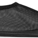 Mesh Sock Ballet Flats for Women Nylon Tulle Slip on Mary Jane Flats Sheer Comfortable Casual Dress Ballerina Shoes (8.5, Black)