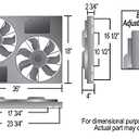 Derale Performance 16927 Gray/Black High Output Dual Radiator Fan
