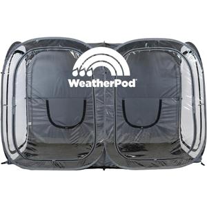 WeatherPod The Original Shark Tank Side-by-Side 2-4 Person Pop-Up Pod - Stay Warm, Dry, and Out of The Sun - Weather Pod for Sports, Rain, or Wind - Simple to Set Up and Tear Down