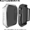 2 x 2 Pack Privacy Case for Apple Watch Screen Protector, Anti-Spy Tempered Glass Film Apple Watch Cover Hard PC Case Bumper for iWatch Series 6/5/4/SE 2/SE 3 - Clear/Clear 44mm