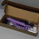 27 Snow Brush and Detachable Ice Scraper for Car Windshield, Car Snow Scraper and Brush Set, Ergonomic Foam Grip,Suitable for Cars SUVs and Trucks Vehicle(Aluminum Structure, PVC Brush, Purple 2 PC)