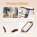 Dog Full Body Lift Harness for Small Dogs, Hands Free Shoulder Yorkie Carrier, Adjustable Breathable Vest Straps with Small Puppy Treat Bag (L(14.33~19.84lbs)