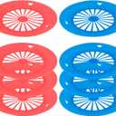 Cosmos Pack of 8 Reusable Plastic Paper Plate Holders, Holding 9" Paper Plates for BBQ's, Parties, & Camping