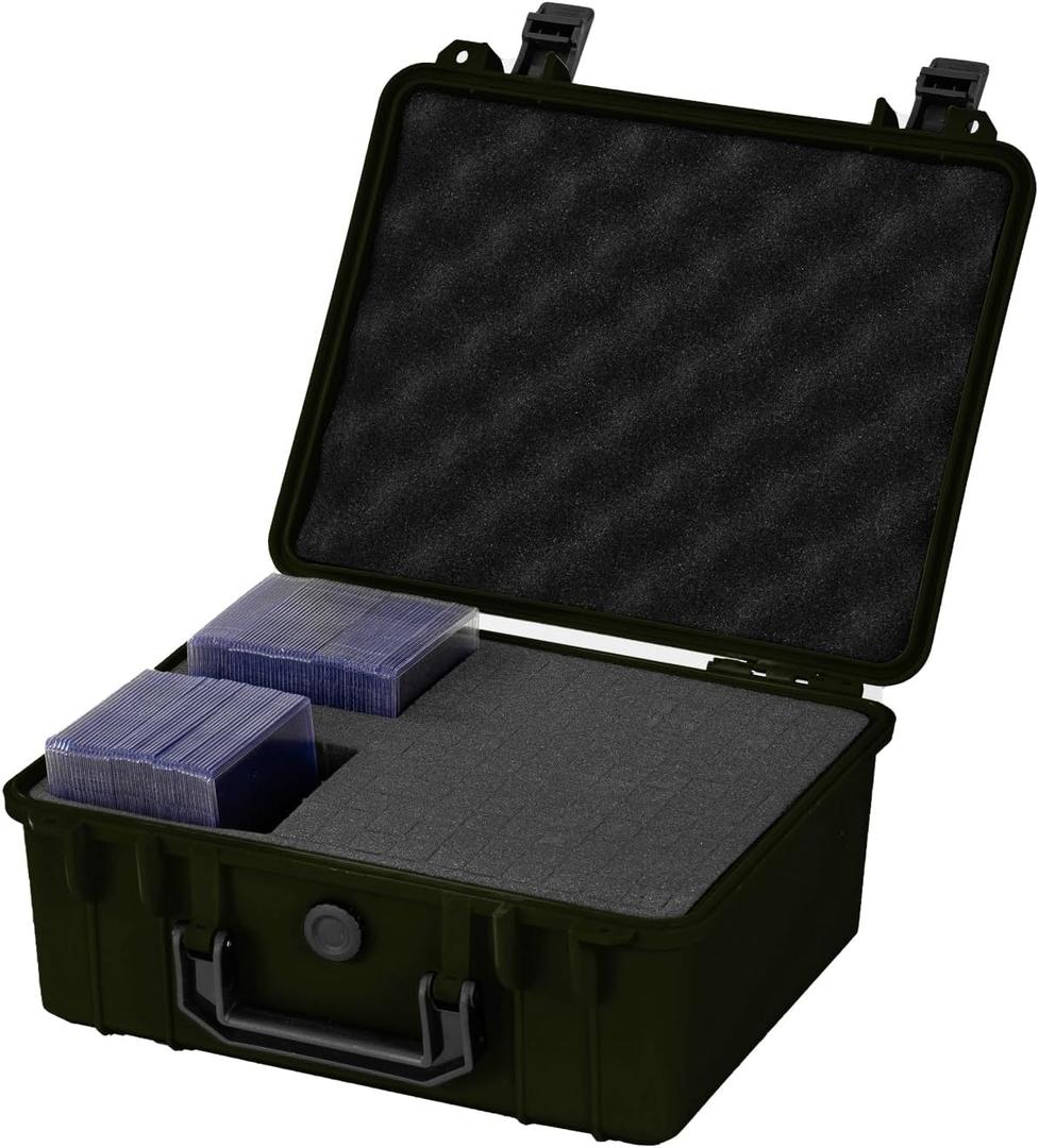 Toploaders Card Case Holder Deck Box Organizer Trading Card Storage Box Comlatible with standard loose Cards Baseball,Sport Cards (black)