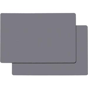 Gartful Gray Silicone Mats for Kitchen Counter, Large Silicone Countertop Protector, 25" x 17" Heat Resistant Desk Saver Pad, Nonskid Multipurpose Mat, Placemat, Non-Slip, 2PCS