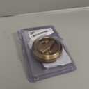 uxcell Round Recessed Pull 3" Stainless Steel Recessed Door Handle Concealed Brushed Handles Cabinet Hidden Knob for Various Modern Door Yellow 1Pcs (Inner Hole Size: 8 x 8mm)