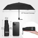 GAOYAING Compact Travel Umbrella with Case Sun&Rain Lightweight Small and Compact Suit for Pocket, Size 3