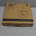 Rotating Coffee Bar Accessories Organizer, 2-Tier Lazy Susan Cup Holder for Stanley 40oz Tumbler with Handle, Countertop Drying Rack Station with Divided Tray for K-Cups, Snacks & Mugs (Champagne Gold)