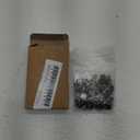 uxcell 30Pack Brass Chicago Screws, 10x10mm Flat Head Screw Back Binding Post Nail Stud Rivets for DIY Leather Craft Belt Strap, Black