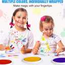 7 Inch Large Ink Pad for Kids Washable | Washable Stamp Pads for Classroom Stamps, Scrapbook Supplies Kit & Fabric Crafts (8 Colors)