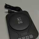 Sourdough Starter Warmer Mat - 24H Timer - Precise 1F Thermostat Control (70-100F) - Smart Memory Warming On/Off - Fits Jars Up to 40oz - Perfect for Home Baking (Black)