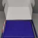 American Flag Themed TSA Approved Fly-Safe and Temporary Travel Cremation Urn Kit for Human Ashes - Airline and Mail Friendly - 200 Cubic Inch Capacity - Blue Plastic Urn with Patriotic Mailing Box