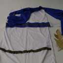 Grecian Toga Costume for Kids, Ancient Greek God Costume for Boys, Roman Nobility Cosplay Dress Up (3-7 Years, Blue White)