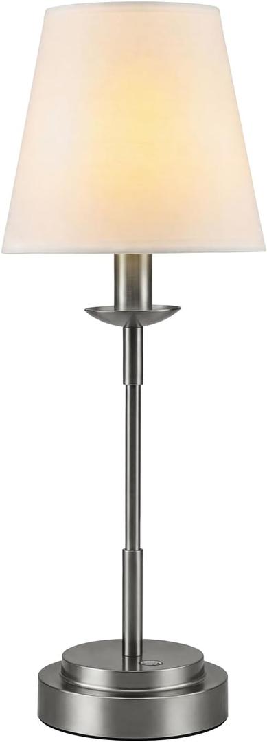 Table Lamps, Rechargeable Cordless Lamp with 6000mAh Battery Operated, 3 Colors Stepless Dimming LED Adjustable Wireless Lamp for Restaurant Home Dinner Dining Kitchen Outdoor Patio Bedside