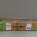 3FT Artificial Camellia Tree, 2 Pack Fake Camellia Tree Artificial Tree, Faux Floral Plants in Cement Pot, Greenery Potted Plant for Indoor Outdoor Home Office Porch Decor (Orange)