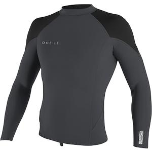 O'NEILL Men's Reactor-2 1.5mm Long Sleeve Pullover Wetsuit Top, Lightweight Warmth with Good Flexibility (Black, M)