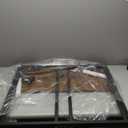 Folding Desk 30 Inch - No Assembly Small Foldable Desk for Small Space, Minimalist Space Saving Collapsible Compact Desk Portable Table for Craft, Writing, Study and Work (Brown)