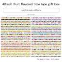 icceemee 48 Rolls Fruit Theme Washi Tape Set, Writable Decorative Tapes for Scrapbooking, Junk Journal Supplies, Bullet Journaling, 0.39"x79" per Roll