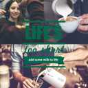 Huogary Milk Frother, Milk Frother and Steamer for Milk Foam & Hot Milk(4.5oz/10.5oz), Electric Milk Frother and Warmer for Homemade Latte, Cappuccinos, Macchiato, 120V, White