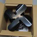 COMBIUBIU 4 Blade Wood Stove Fan, Heat Powered Fireplace Fan for Efficient Warm Air Circulation, Silent Operation Stove Accessories for Log/Wood Stove, Durable Design