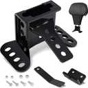 PBYMT Rider Driver Backrest Mounting Hardware Kit, Adjustable Driver Rider Backrest Bracket Fit for Harley Davidson Touring Street Glide Electra Glide Road Glide Road King CVO 1988-2024, Black
