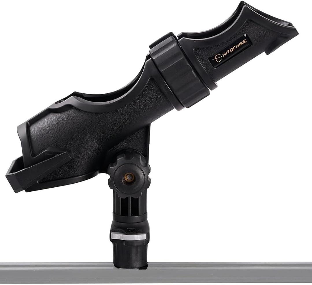 HITORHIKE Fishing Rod Holder Universal Fit Kit Allows for 360-degree Adjustment Kayak Fishing Boat Powerlock Rod Holder