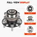 Rear AWD/ 4WD Only Wheel Bearing and Hub Assembly Compatible with Jeep Compass/Patriot 2007-2017 for Dodge Caliber 2007-2008 5Lugs Replacement 512333 2pcs