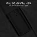 FireNova Designed for iPhone 13 Pro Max Case, Silicone [Camera Protection] Phone Case, Soft Anti-Scratch Microfiber Lining Inside, 6.7 inch, Black