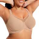 ProKloud Minimizer Bras for Women Full Coverage Unlined Plus Size Supportive Underwire Bras for Everyday, 38C