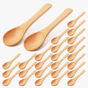 36 Pieces Small Wooden Spoons Wooden Makeup Spatulas Cosmetic Spoons Mini Nature Beauty Scoop for Women Girls Mixing Makeup, Facial Cosmetic, Skin Care