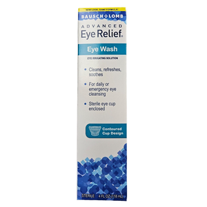 Bausch + Lomb Advanced Eye Relief, Maximum Redness Reliever and Lubricant Eye Drops, Soothes Burning & Irritated Dry Eyes, Moisturizes & Comforts, 0.5 Fl Oz 1 pcs