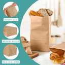 MUCHII 8 LB Paper Lunch Bags,100 Count Brown Paper Bags for Lunches, Snacks, Take Out and Small Items
