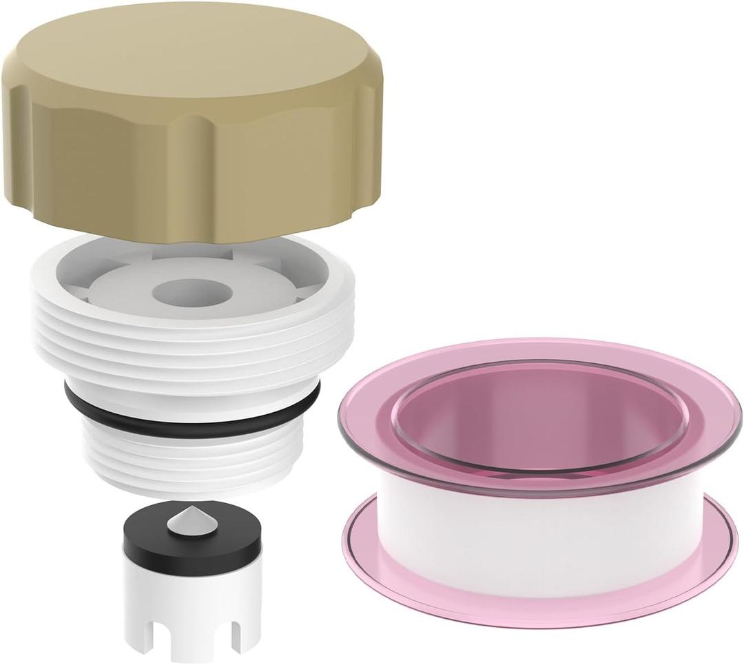 ASSE 1019-A Outdoor Faucet Repair Kit with Teflon Tape, Vacuum Breaker Replacement Kit Anti-Siphon Frost-Free Hose Bib Sillcock Valve Replacement Assembly for Outside Repair Accessories