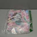 Santa Snowman Deer Pastel Christmas Tree Skirt, 24 Inches Lace-up Miniature Tabletop Colorful Xmas Tree Skirt, Funny Winter Holiday Party Mini Indoor Decoration Plaid Farmhouse Home Decor