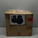 Zulay Kitchen Terra Plates and Bowls Sets, 16 Piece Modern Stoneware Dish Set for 4, Chip and Scratch Resistant Ceramic Dinnerware Set, Microwave and Dishwasher Safe, Matte Black