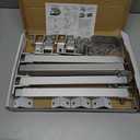 2 Set Adjustable Solar Panel Tilt Mount Brackets Aluminum Alloy Mounting Bracket Stand Systems Support 50W 70W 100W 150W 200W 300W 400W Panels for Roof/Boat/Flat Surface