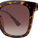 Square Polarized Womens Sunglasses Trendy - Fashion UV400 Protection Eyewear for Women shades
