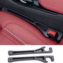 For Tesla Car Seat Gap Filler for Model 3 Y 2016-2024 - EVA Anti-Slip Organizer with Storage Slots for Phone/Keys, Easy Installation Gap Blocker to Prevent Items Falling (2 Pack Black)