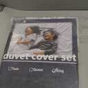 HoneiLife King Duvet Cover Set - 100% Cotton Comforter Cover Floral Duvet Cover Sets,Soft & Breathable Duvet Cover with Zipper Closure and Corner Ties,3pcs Wildflower Comforter Cover Sets-Herbs (King-104"x 90", Blue Paisley)