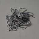 Beebel Gray Lanyard Bulk Lanyards for Id Badges Flat Lanyard with Badge Clip Swivel Hook 50 Pack (Grey)